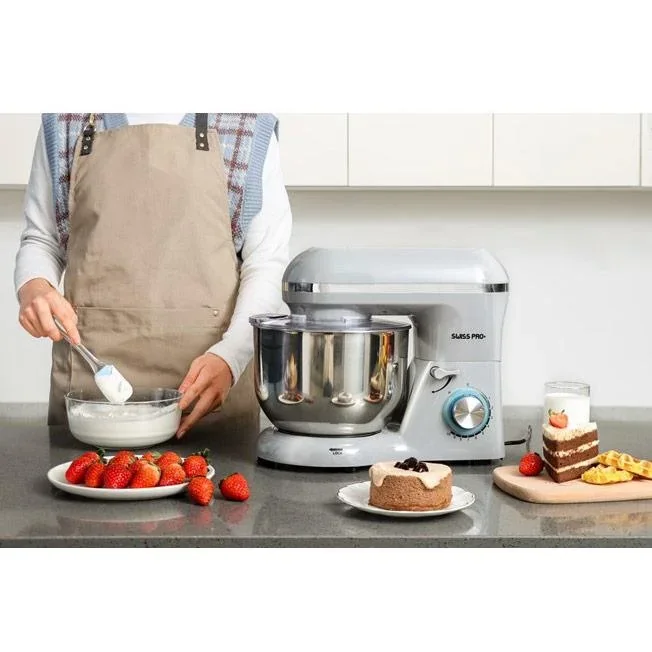 Leistungsstarke Küchenmaschine - 1500W - 6L - Edelstahl - 4