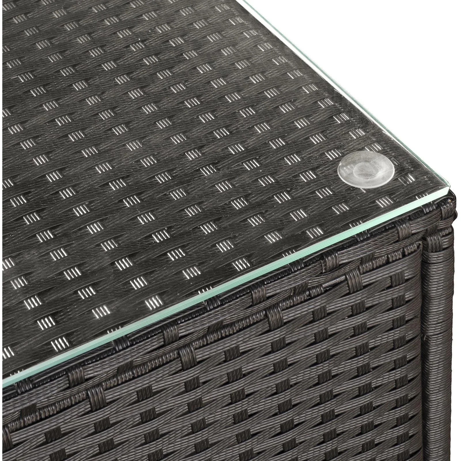 3-tlg, Polyrattan Gartengarnitur Gartenmöbel Garten-Set Sitzgruppe Loungeset inkl, Sitzkissen - 5