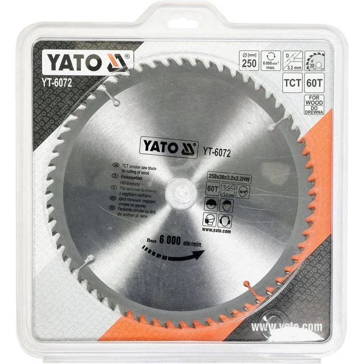 NL Kreissägeblatt Ø250 mm - 60T - Innendurchmesser 30 mm - 1