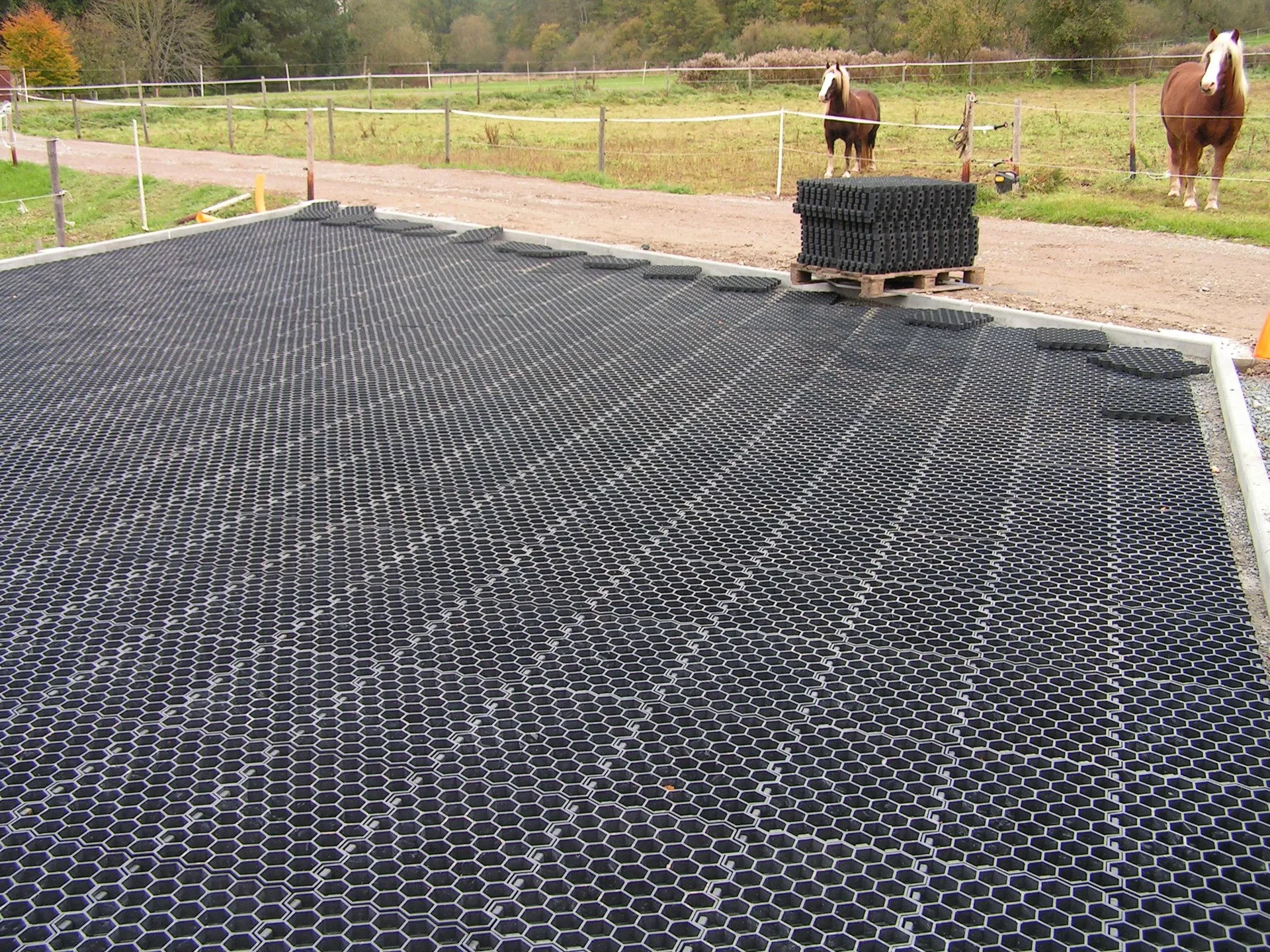 Paddockplatten 50 Stück = 10 m², schwarz - 1