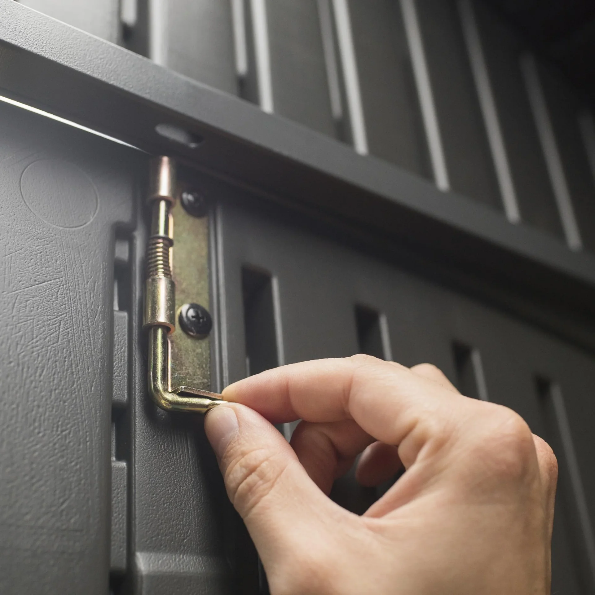 Garten-/ Gerätehaus, Geräteschuppen „Stella“, Kunststoff, Anthrazit, 214 x 215 x 228 cm - 8