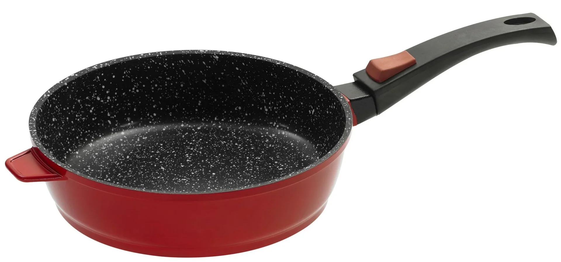 Aluguss-Bratpfanne mit Klick-Griff, Ø 24 cm, rot - 0