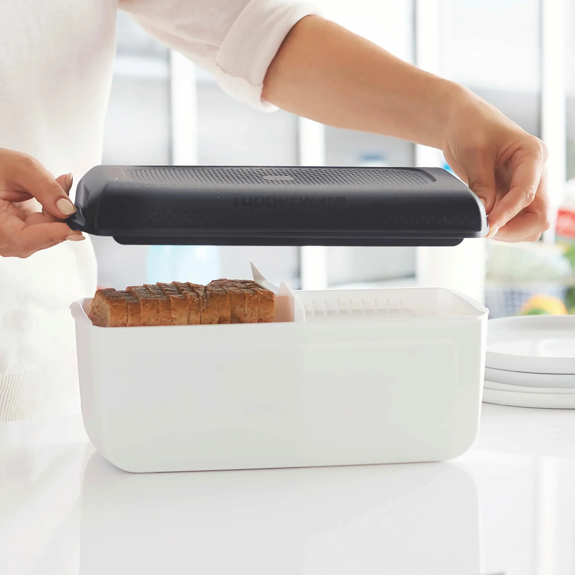 Brotkasten "BreadSmart", mit Box-Trenner, Junior, 15 x 16 x 32 cm - 2