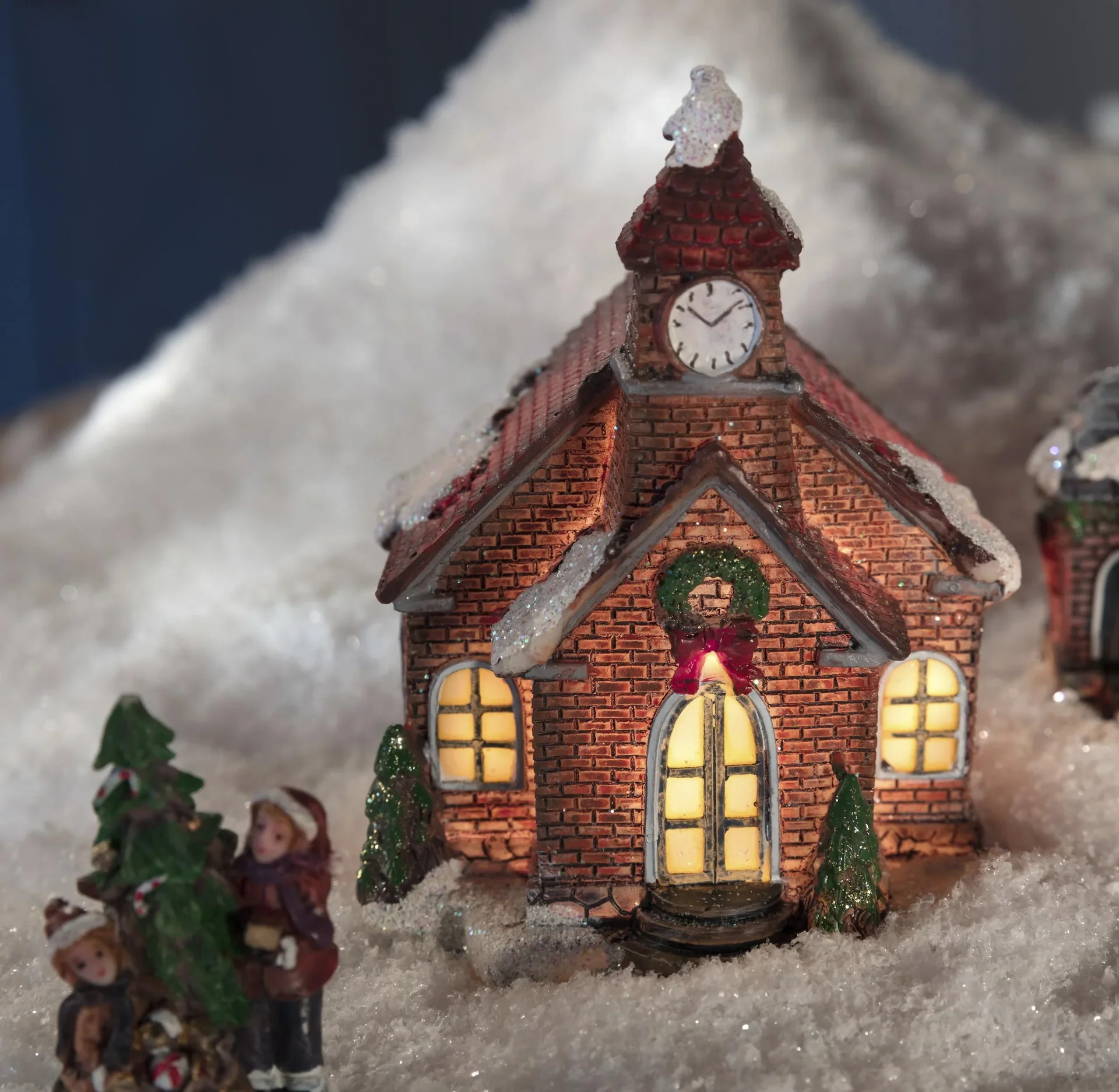 Weihnachtsdorf Set mit Beleuchtung - 9-teilig - 0