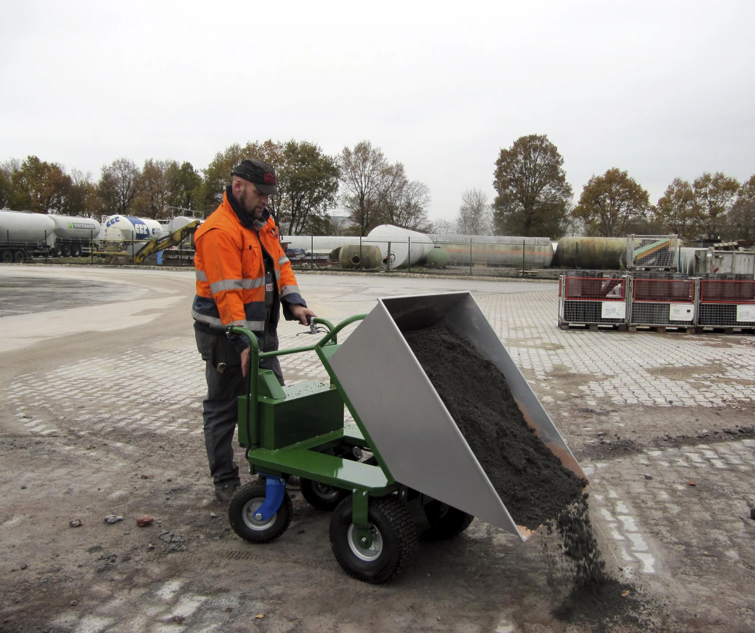 Elektroschubkarre Donkey XL-H mit Blei Akku - 1