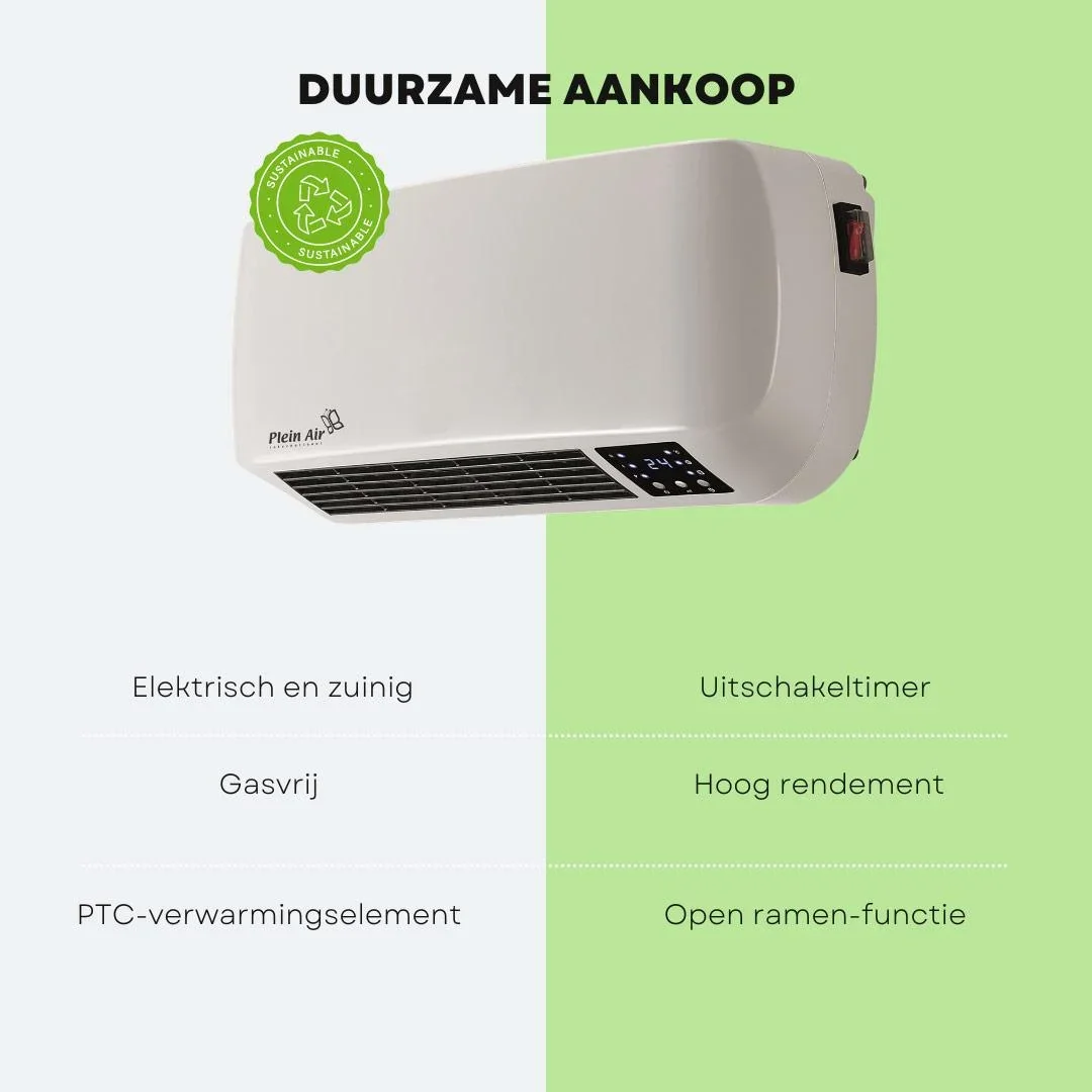 Plein Air elektrischer Wandkonvektor TC-TPD 2000 - MIT Fernbedienung - 2000W - Weiß - 2