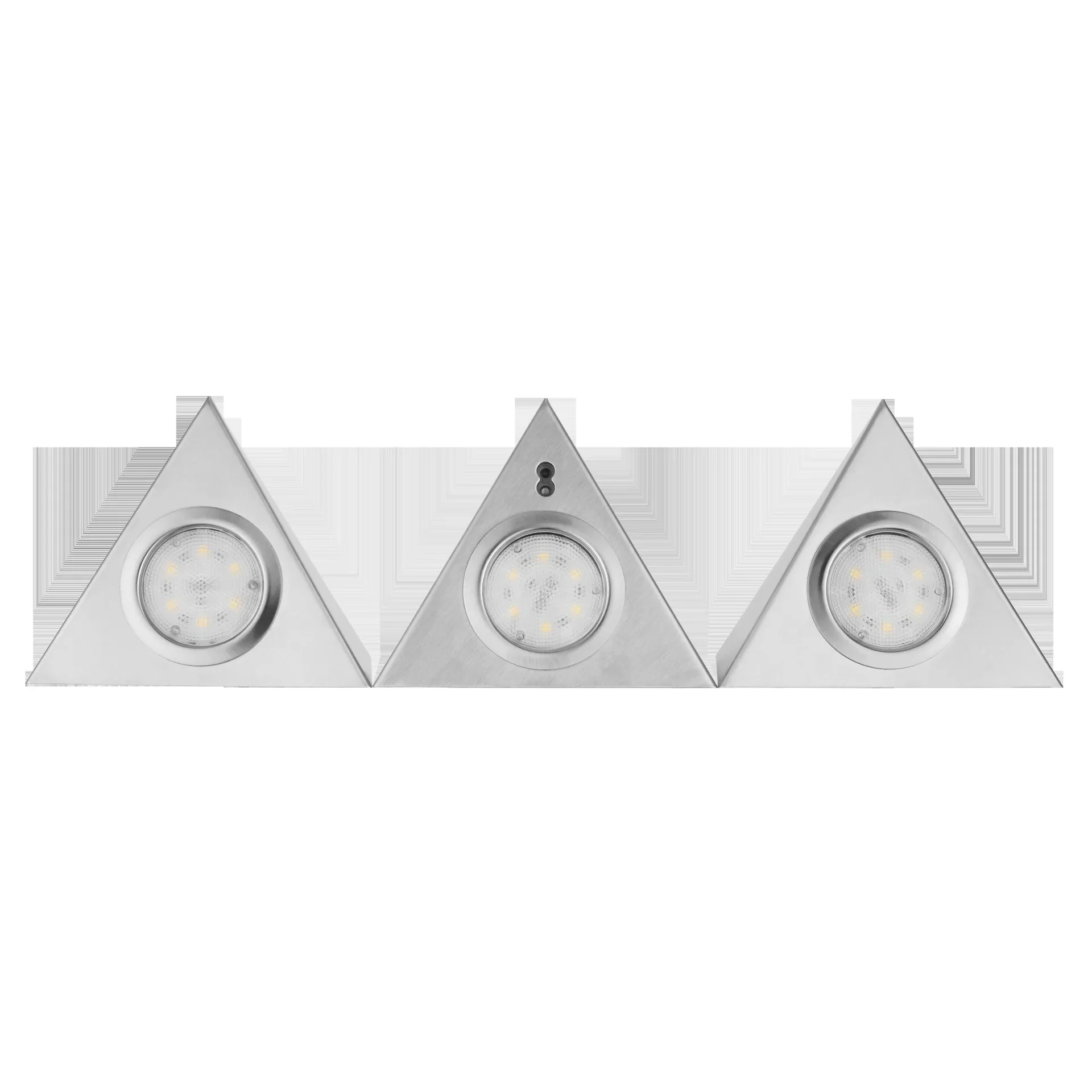 LED Unterbauleuchte TRIANGLE SENSO mit Sensor 3 x 2,5 W Farbe silber - 1