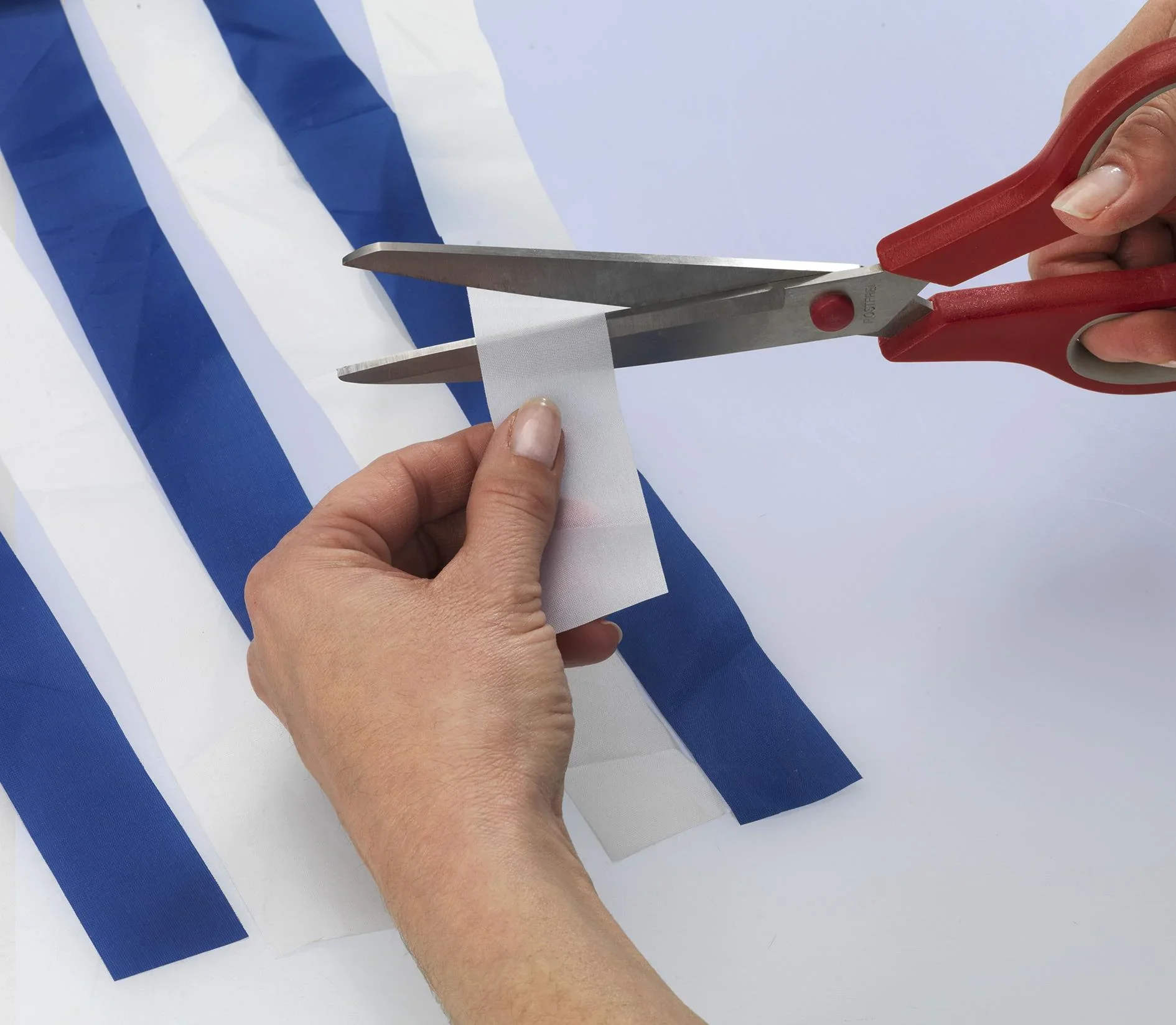 Türvorhang blau-weiß - 3