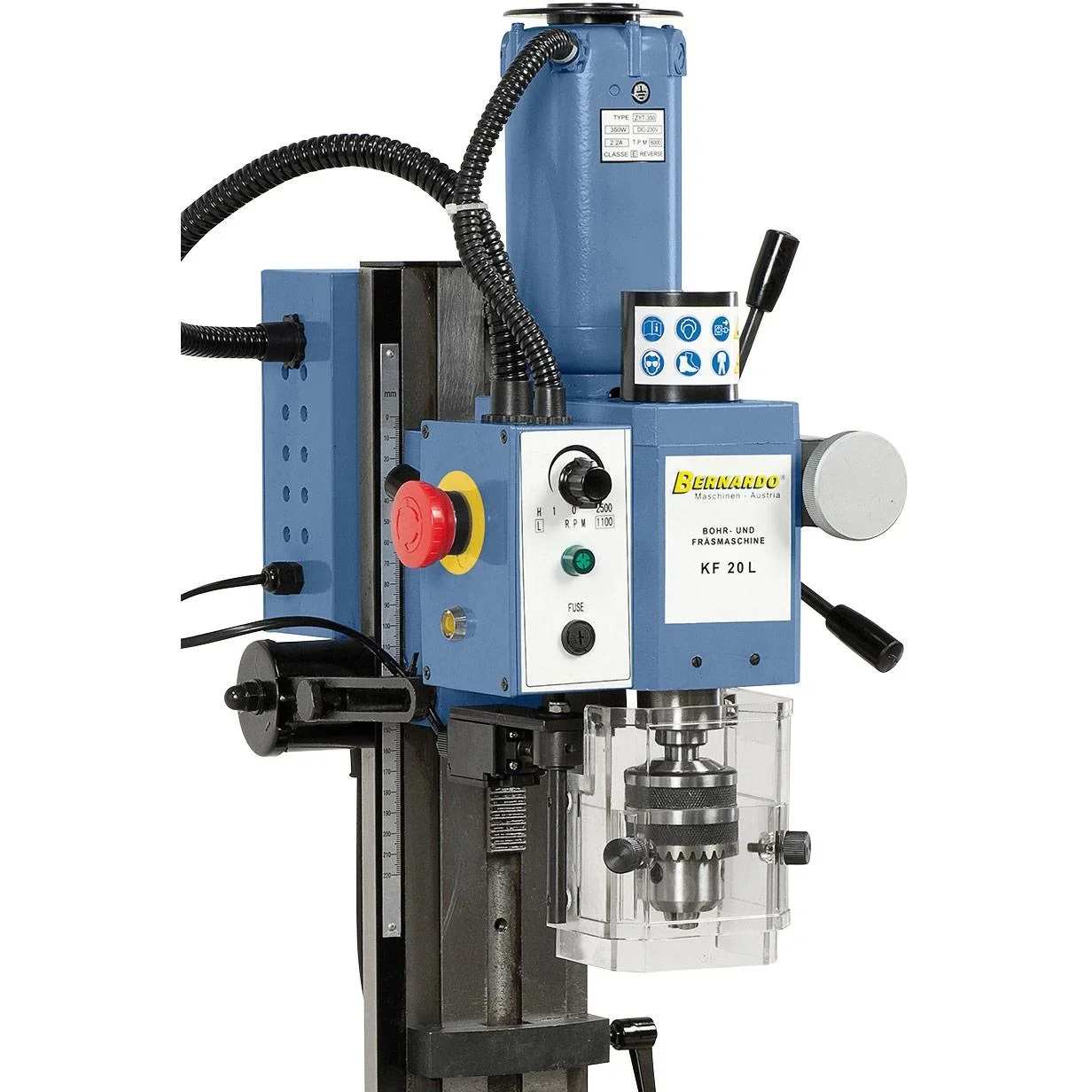 Bernardo Bohr-Fräsmaschine KF 20 L / 230 V - 2