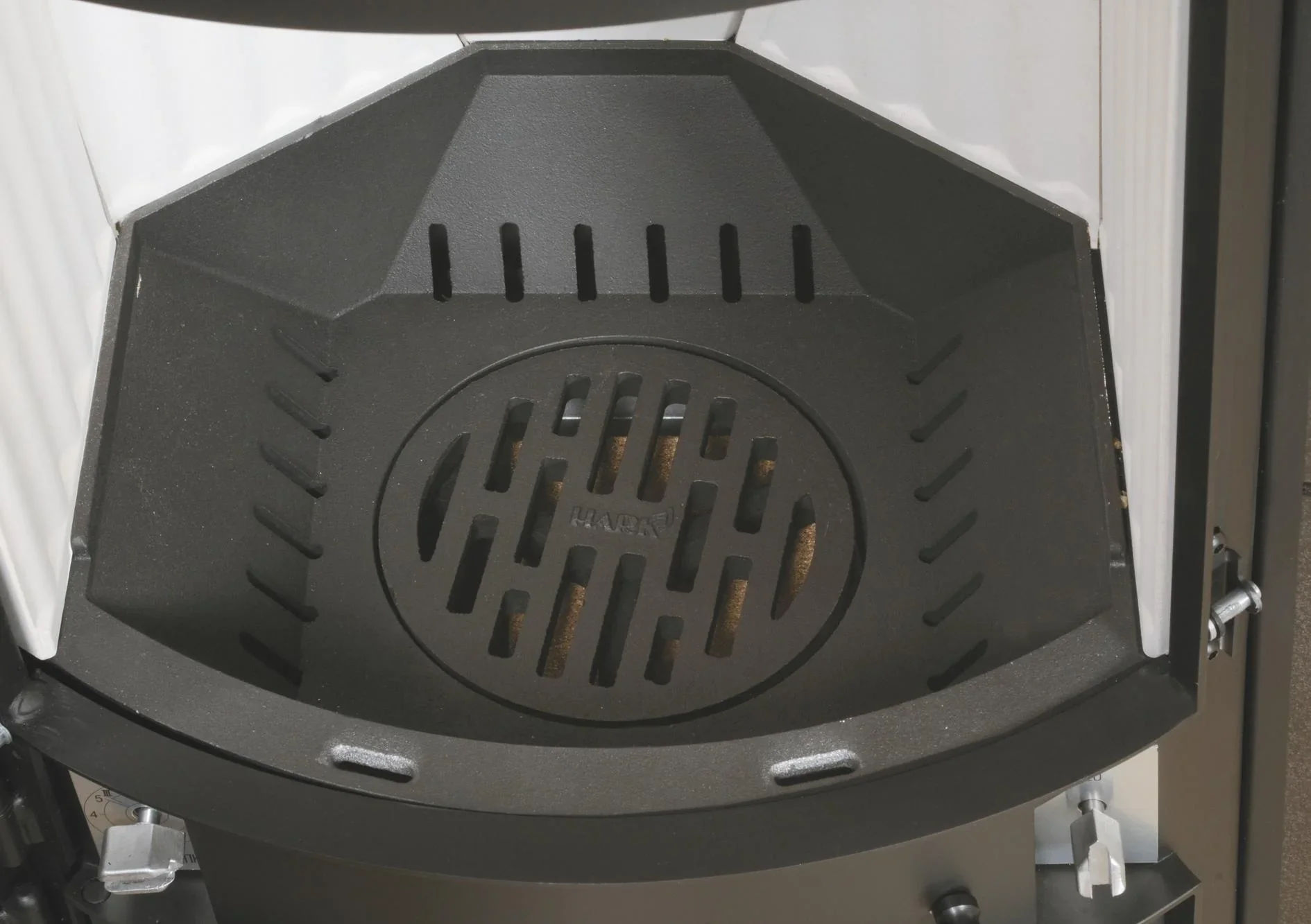 Kaminofen - Avenso ECOplus 8 kW - Kacheln creme-weiß - 1