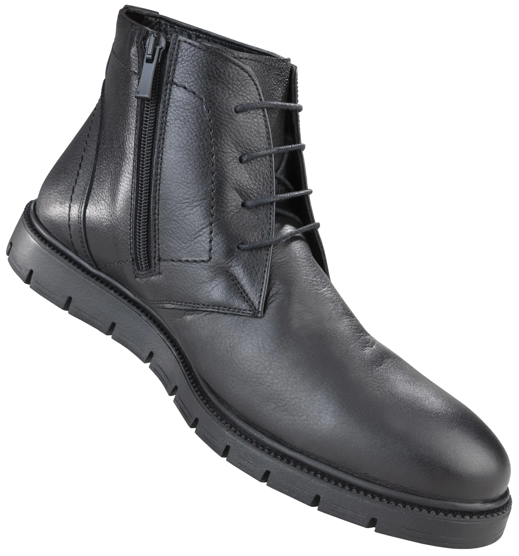 Halbstiefel mit Reißverschluss, Farbe schwarz, Gr.40 - 4