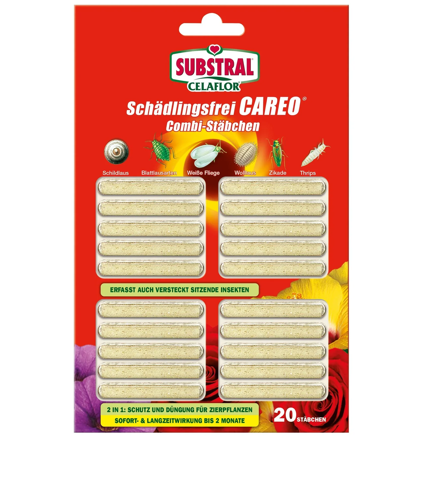 Schädlingsfrei Careo Combi Stäbchen 20 Stück - 2
