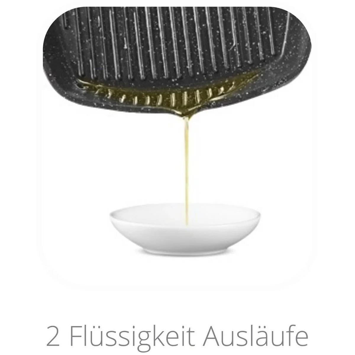 Grillpfanne - mit Deckel - 28cm - Schwarz - 5