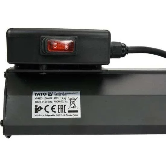 Infrarotheizung - 2000W - 230V - 56x15x7,2cm - 2