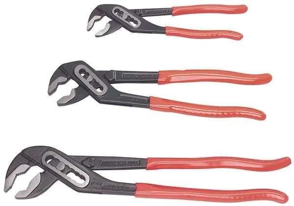 Wasserpumpenzangen Satz Cr-V 3-teilig - 0