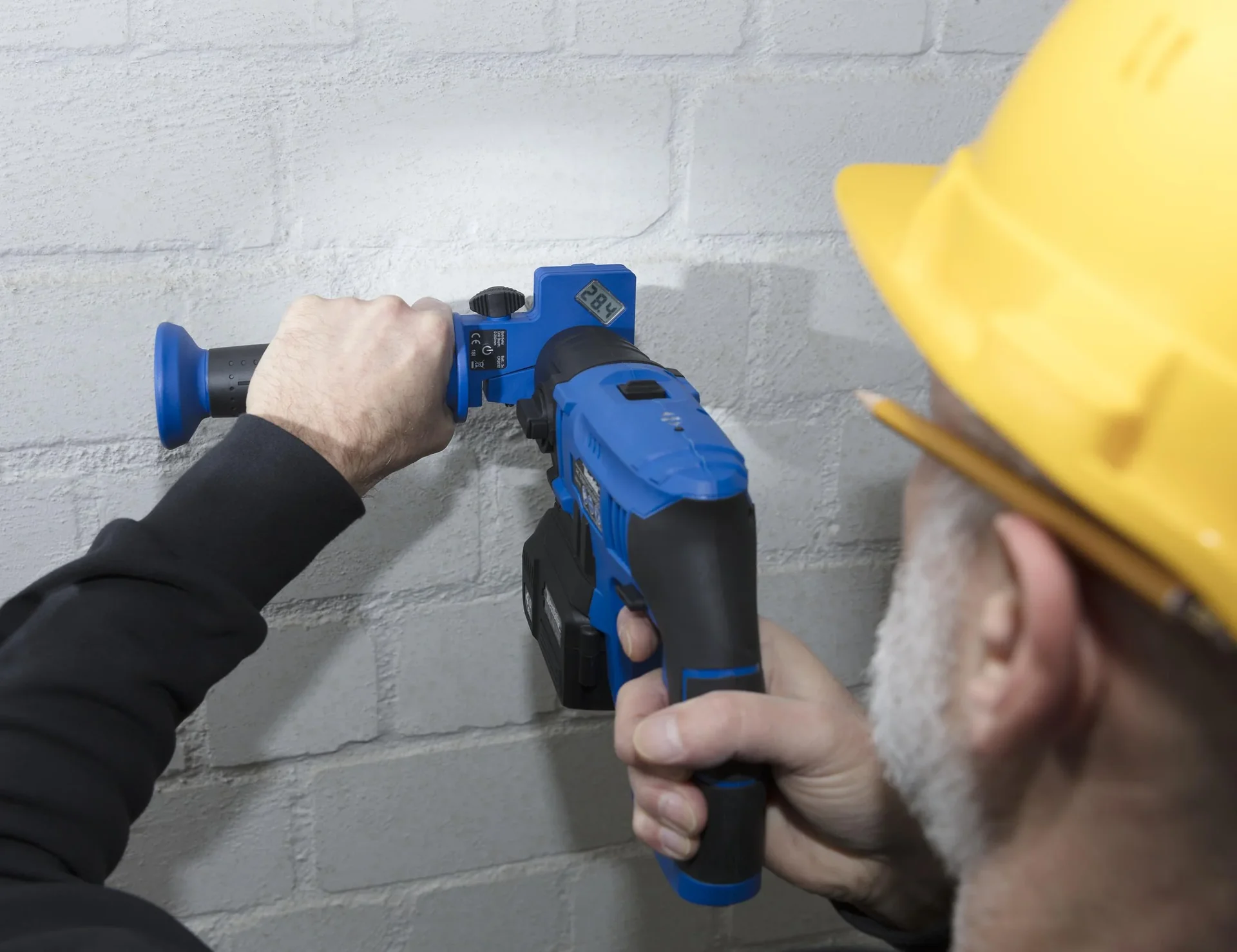 Bohrtiefenmesser BT95 inklusive 4 SDS-Plus Bohrer - 0