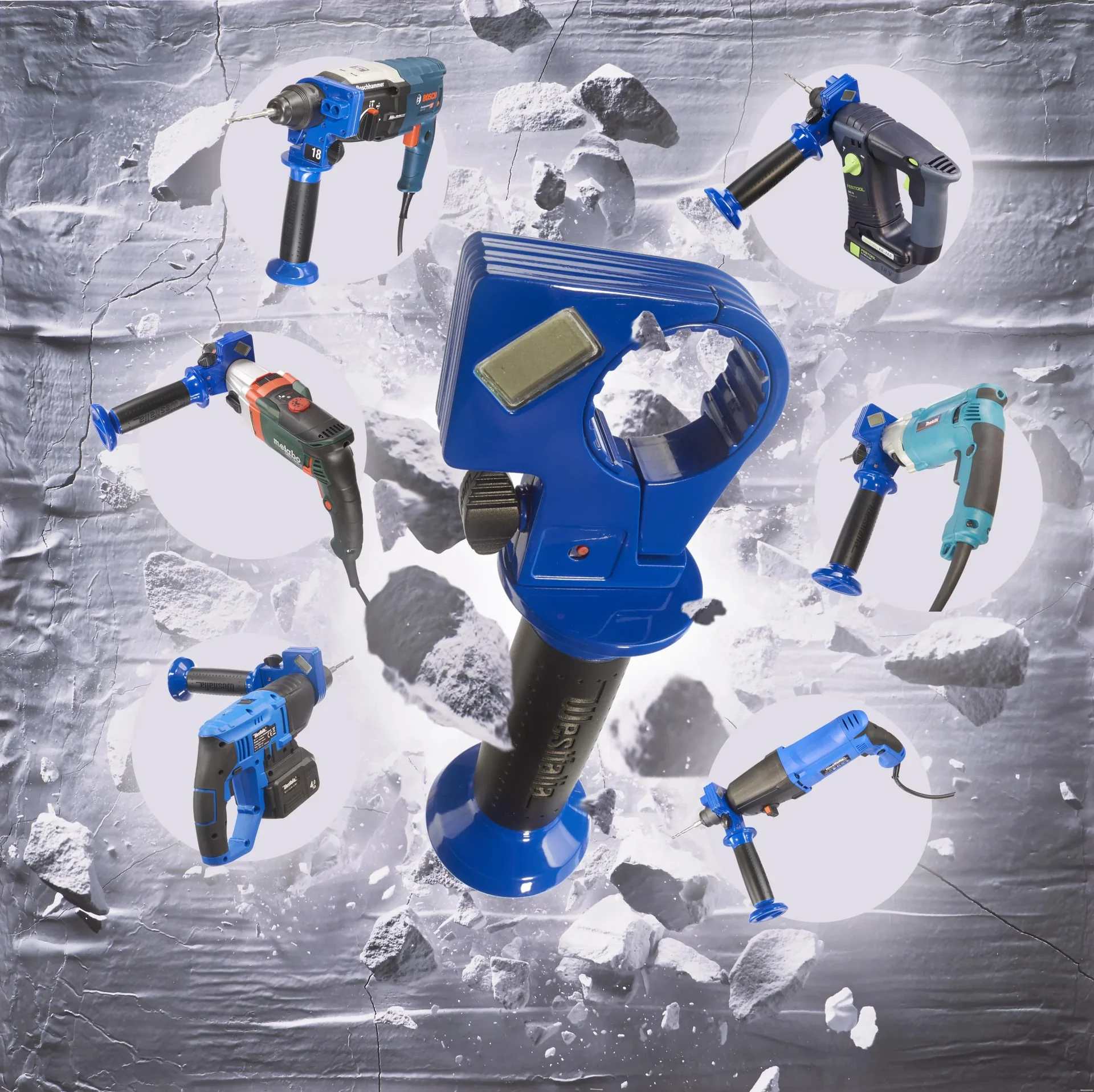 Bohrtiefenmesser BT95 inklusive 4 SDS-Plus Bohrer - 7