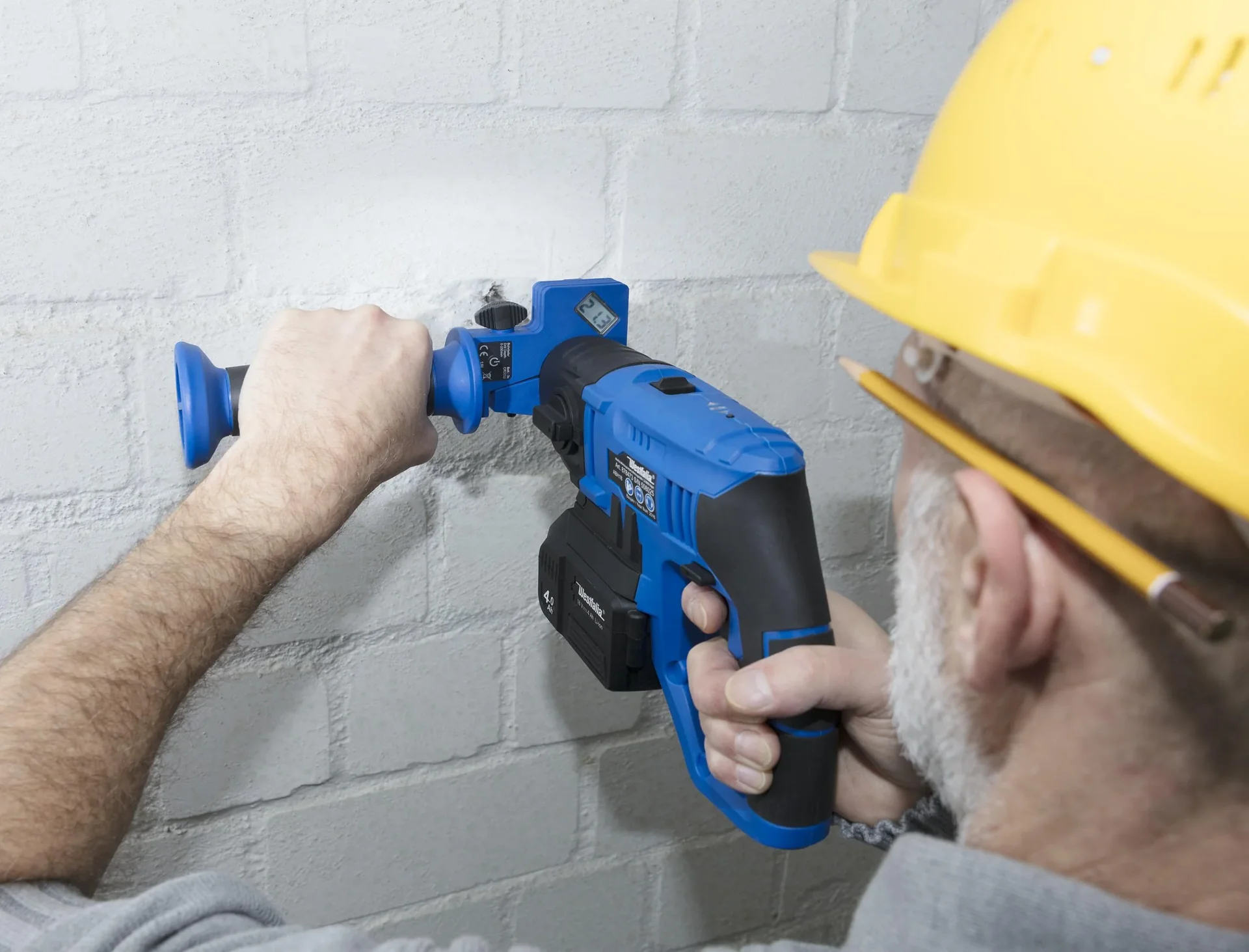 Bohrtiefenmesser BT95 inklusive 4 SDS-Plus Bohrer - 8