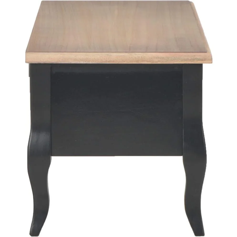 TV-Schrank 100x35x35 cm Holz schwarz - 3