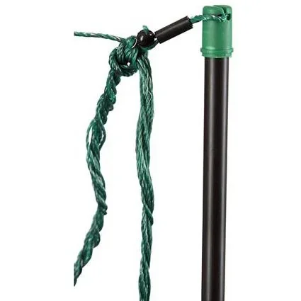 Ovi Netting Grün 108Cm - 50 Meter Doppelpfosten, Schwarzer Pfosten - 3