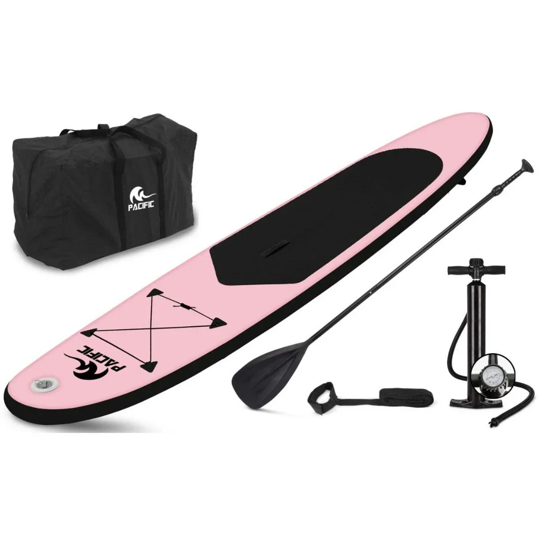 DUOSET! Pacific Sup Board Love Edition - für Sie und Ihn - extra stabil - 285 cm - 6 Stück - rosa/grün - 3