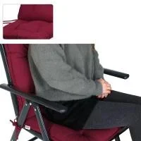 Set aus 6 Kissen Vanamo rot 129x53x10cm - 0