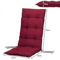 Set aus 6 Kissen Vanamo rot 129x53x10cm - 2