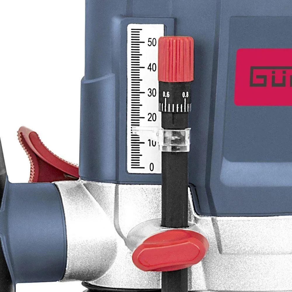 Oberfräse OF1200 - 1200W - 55 mm - inkl. 6 Fräsern und Führungsschienenadapter - 6