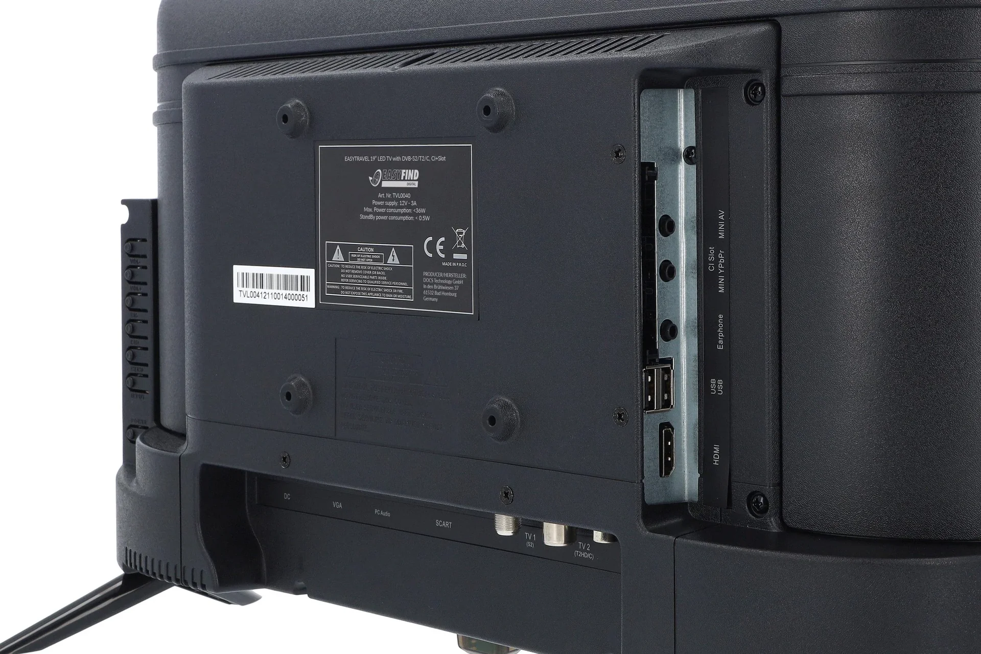 19 Zoll LED TV inkl. DVB-T Antenne, 12/24 und 230 Volt - 7