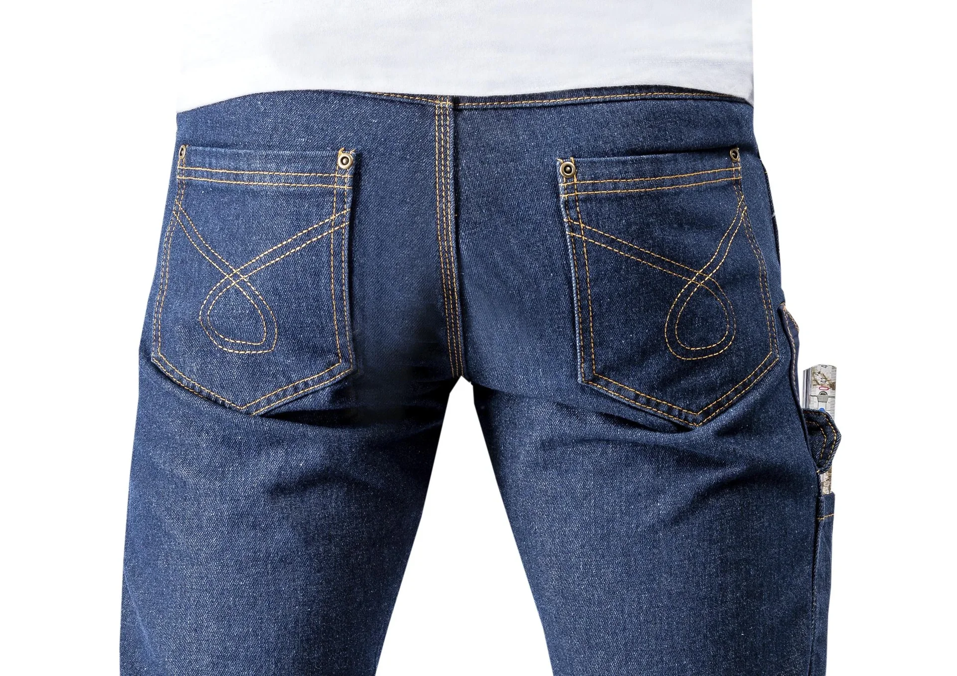 Arbeitsjeans mit Kniebesatz, Farbe blau, Gr.48 - 2