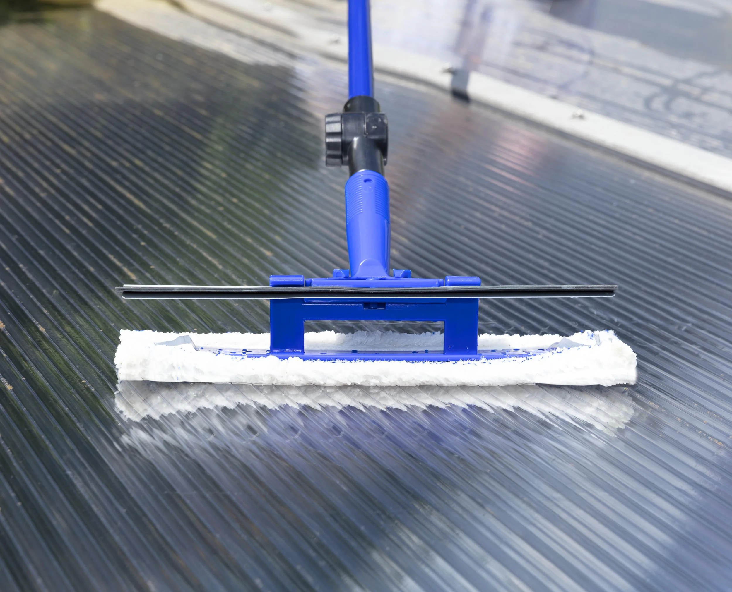 Teleskop-Fensterwischer, mit Schmutzkratzer, 3,88 m - 4