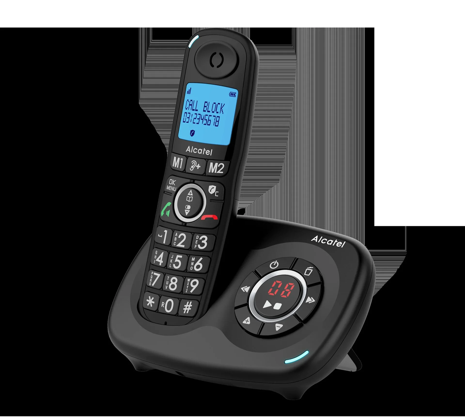 Komfort-Telefon Alcatel XL595B Single Voice mit Call-Block-Funktion, schnurlos - 2