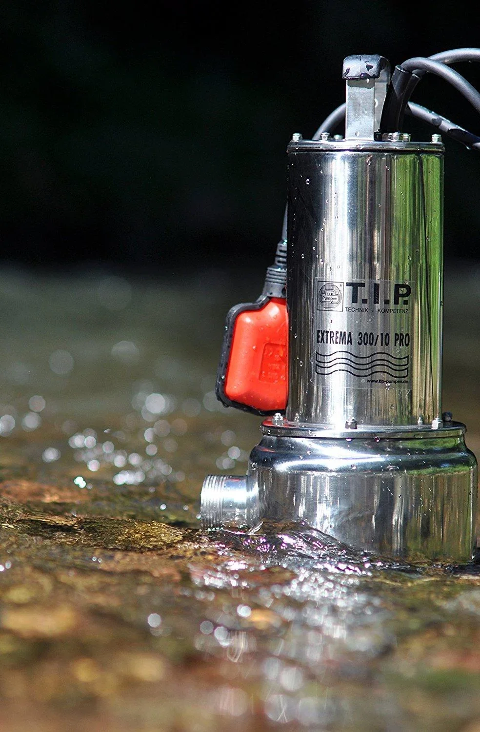 Schmutzwasser Tauchpumpe Edelstahl Extrema 300/10 Pro mit Edelstahllaufrad, bis 19.500 l/h Fördermenge - 0