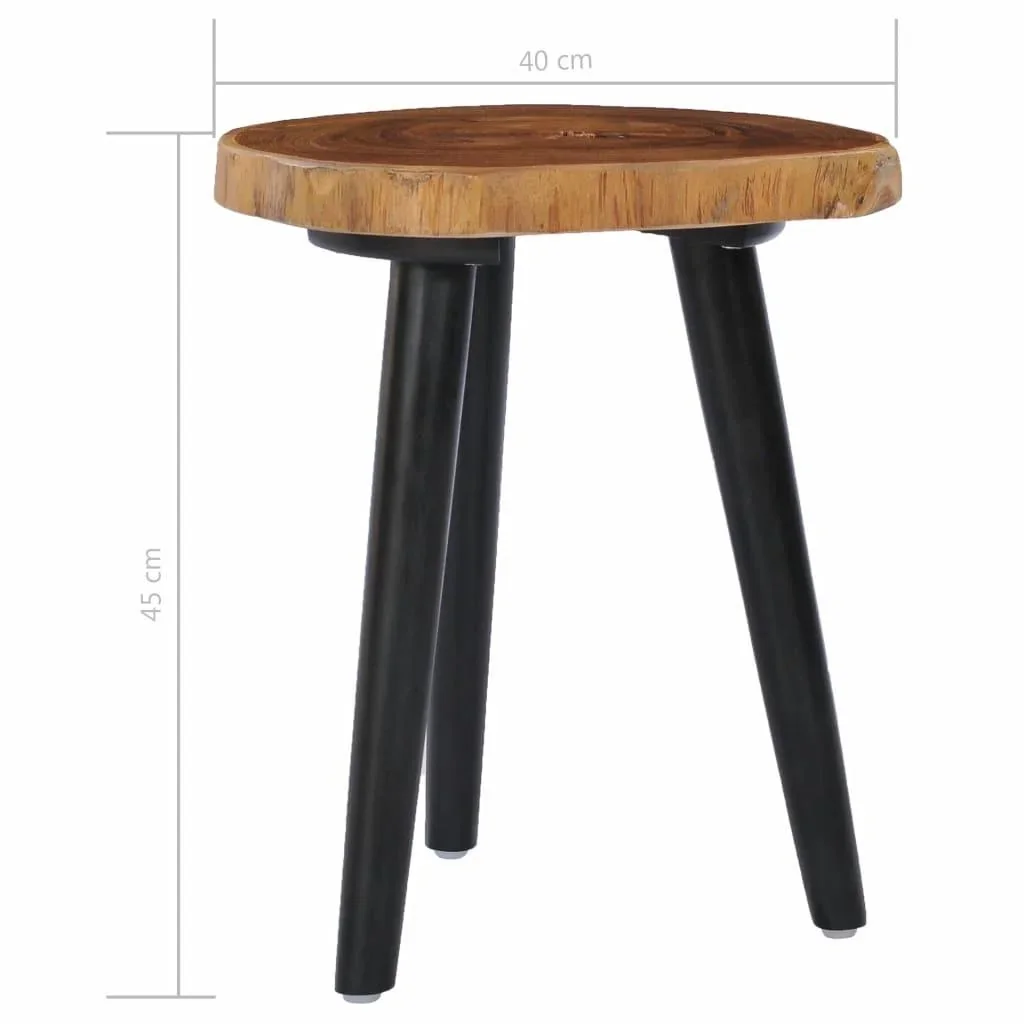 Couchtisch 40x45 cm massiv Teak - 1