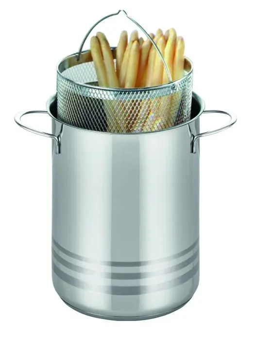 Universaltopf / Spargeltopf Brillant 4 Liter mit herausnehmbarem Dünstkorb, aus Edelstahl - 1