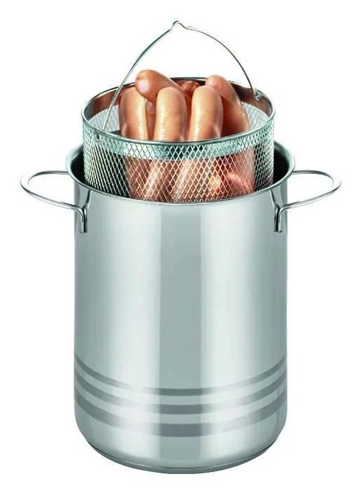 Universaltopf / Spargeltopf Brillant 4 Liter mit herausnehmbarem Dünstkorb, aus Edelstahl - 3