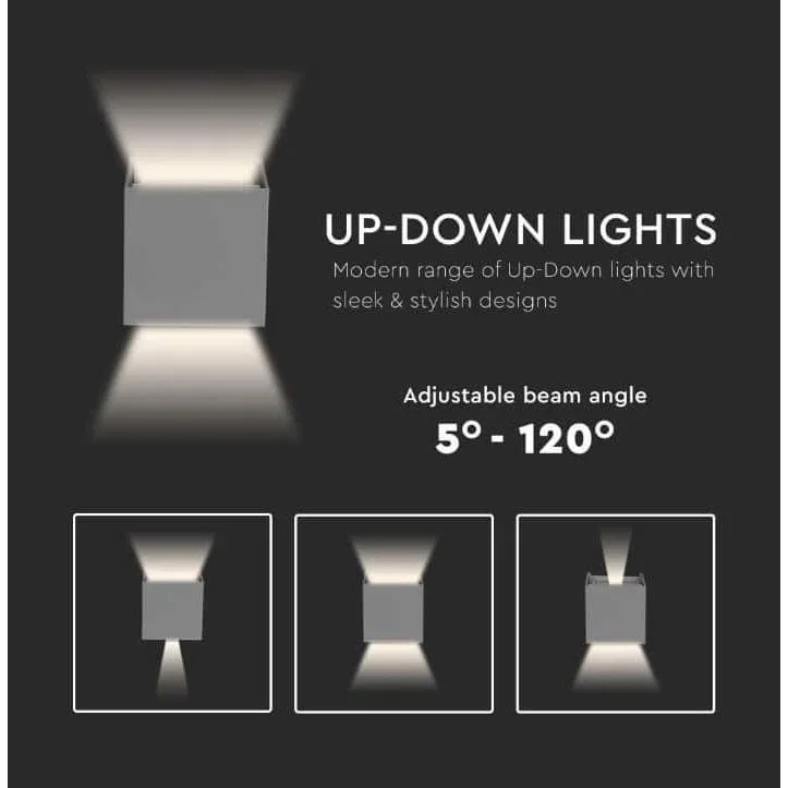 VT-759-12 LED-Wandleuchte - 11W - 3000K - 1360 Lumen - Grau - 3