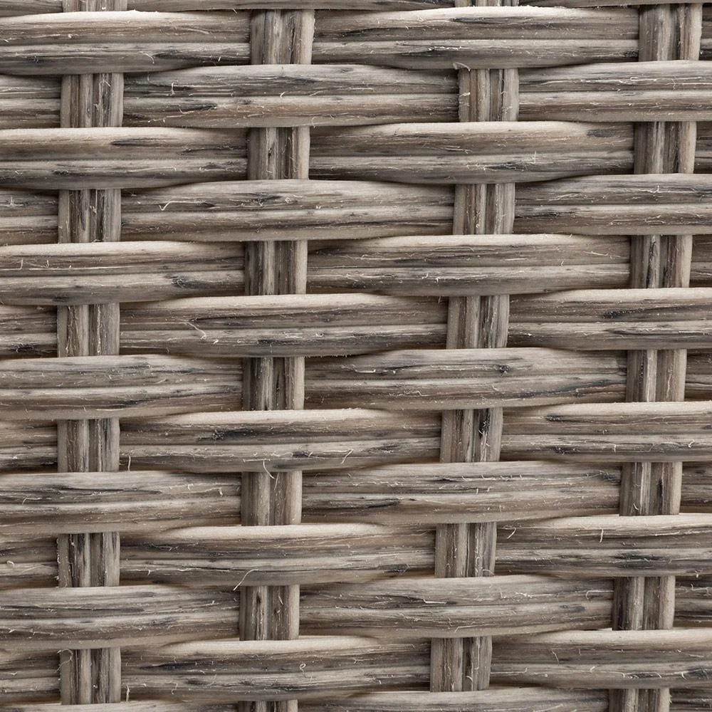 2x Rattan Balkonpflanzer creme - 5