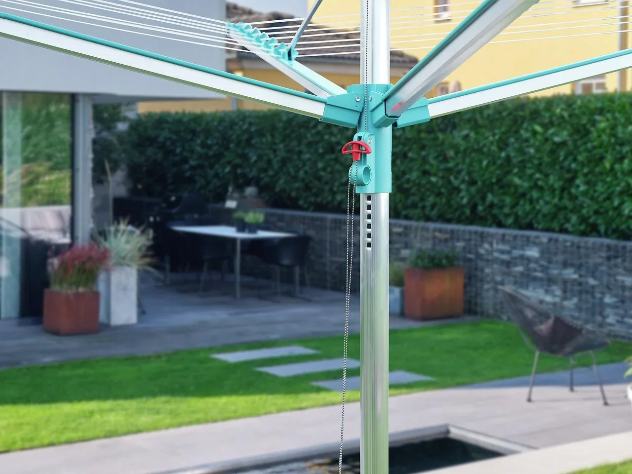 Wäscheschirm "Linomatic 400 Easy", 40 Meter Trockenfläche, 4 Waschladungen - 0