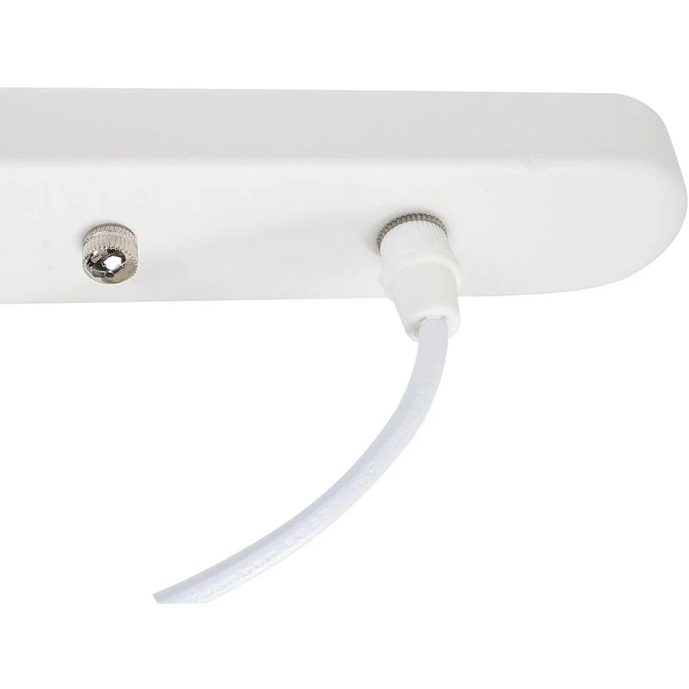 3er Hängeleuchte Deckenstrahler Industrie Vintage E27 40W Küche Bar Metall weiß ?13 x H16 cm (ohne Birne) - 1