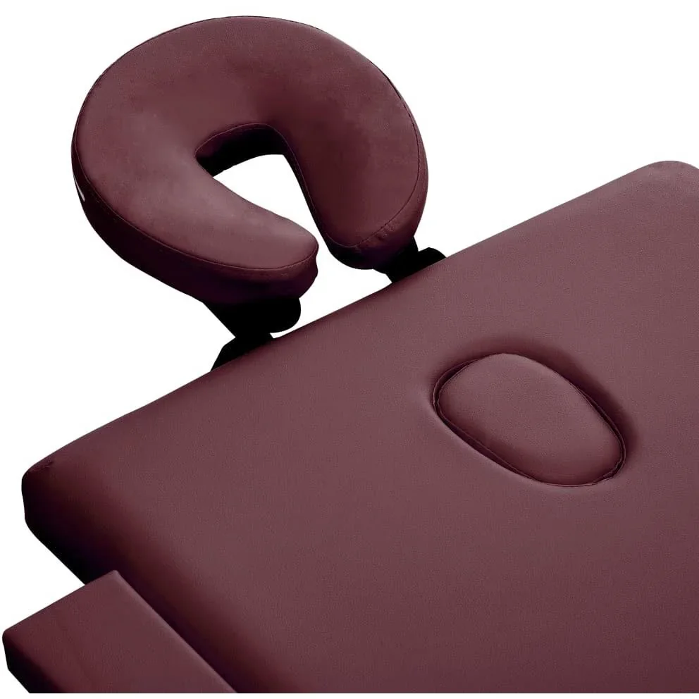 Klappbarer Massagetisch 2 Zonen Aluminium lila - 0