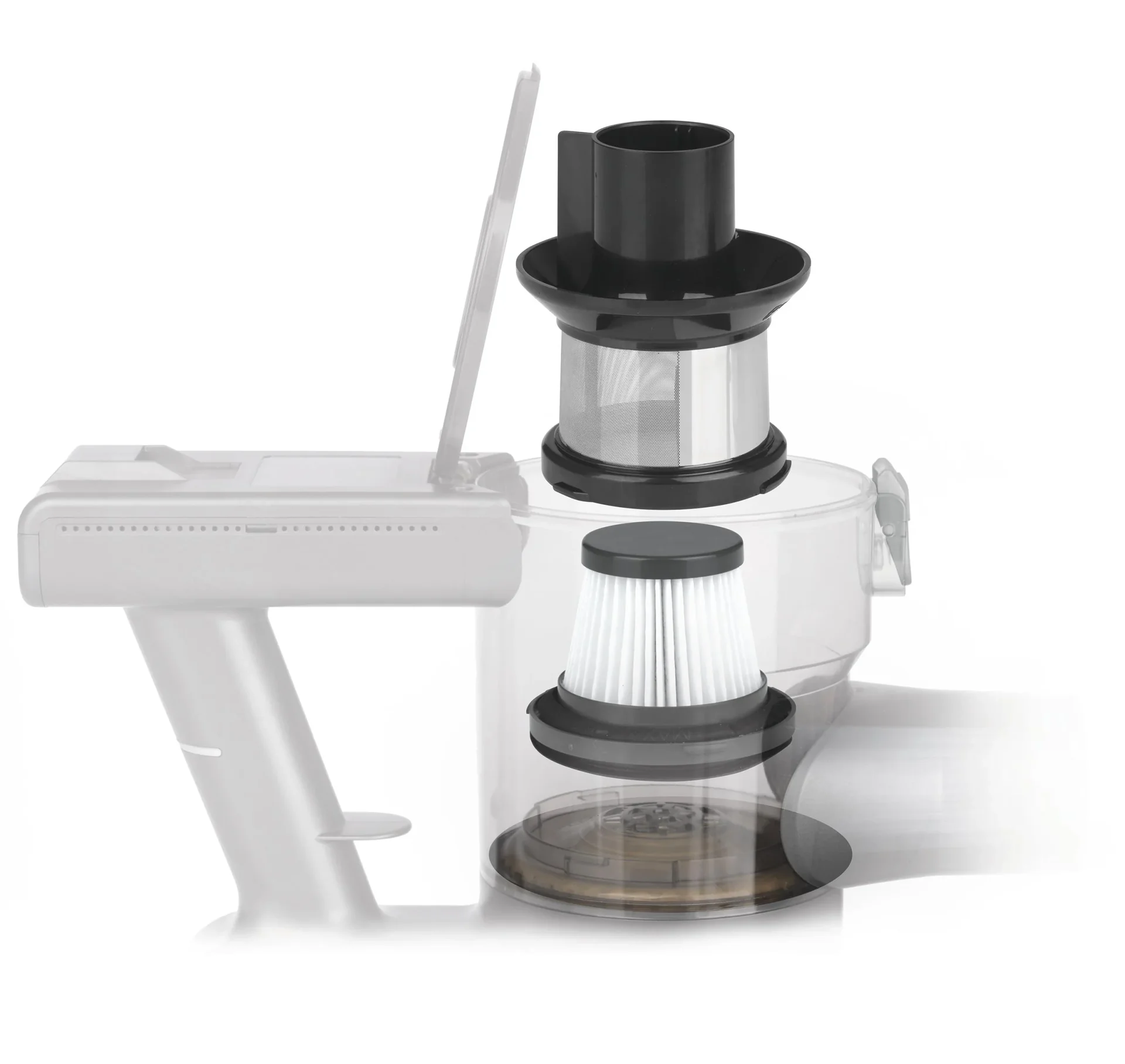 Power Akku Zyklon-Hand/Bodensauger, 22,2V, rot, 150 Watt - 3