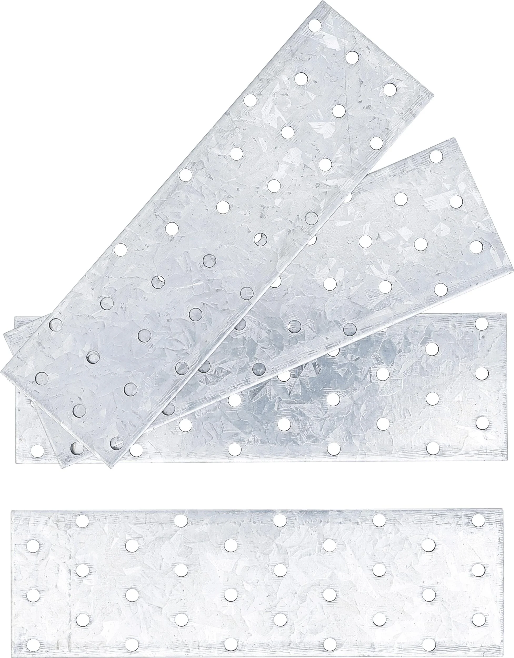 Stahl-Lochplatte 200 x 60 mm 4 Stück - 0
