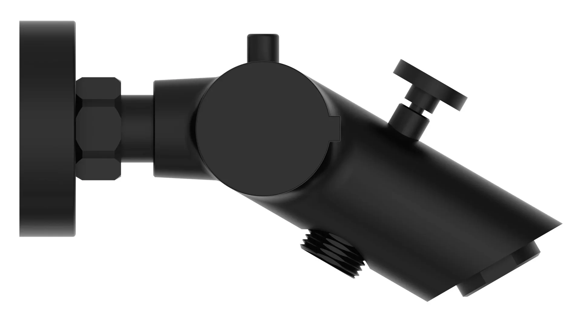 Thermostat Wannenfüllarmatur "LONDON", Schwarz matt - 9