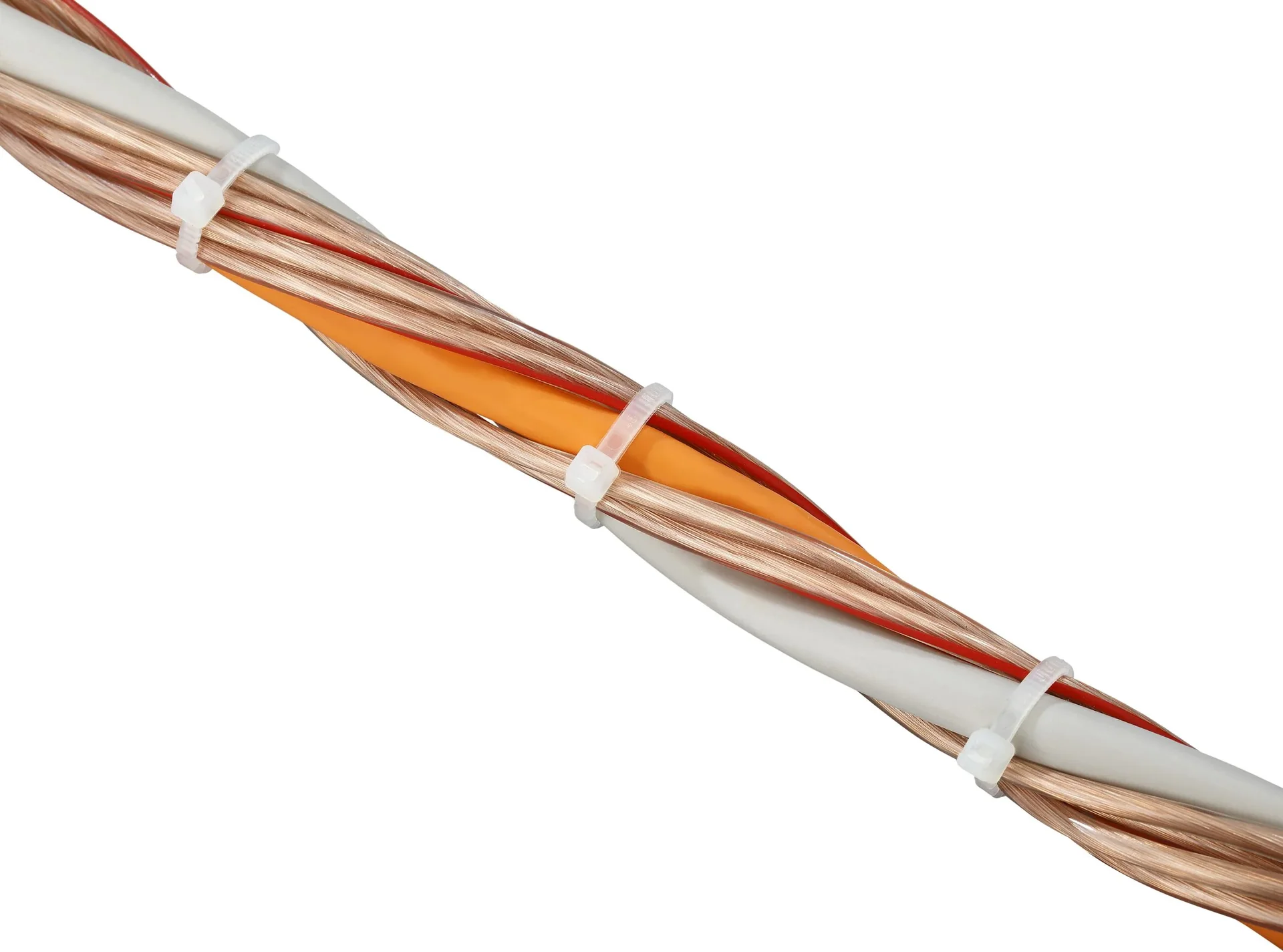 Kabelbinder zum Abdrehen "Twist Cable Ties", Weiß 200 x 4,6 mm - 1