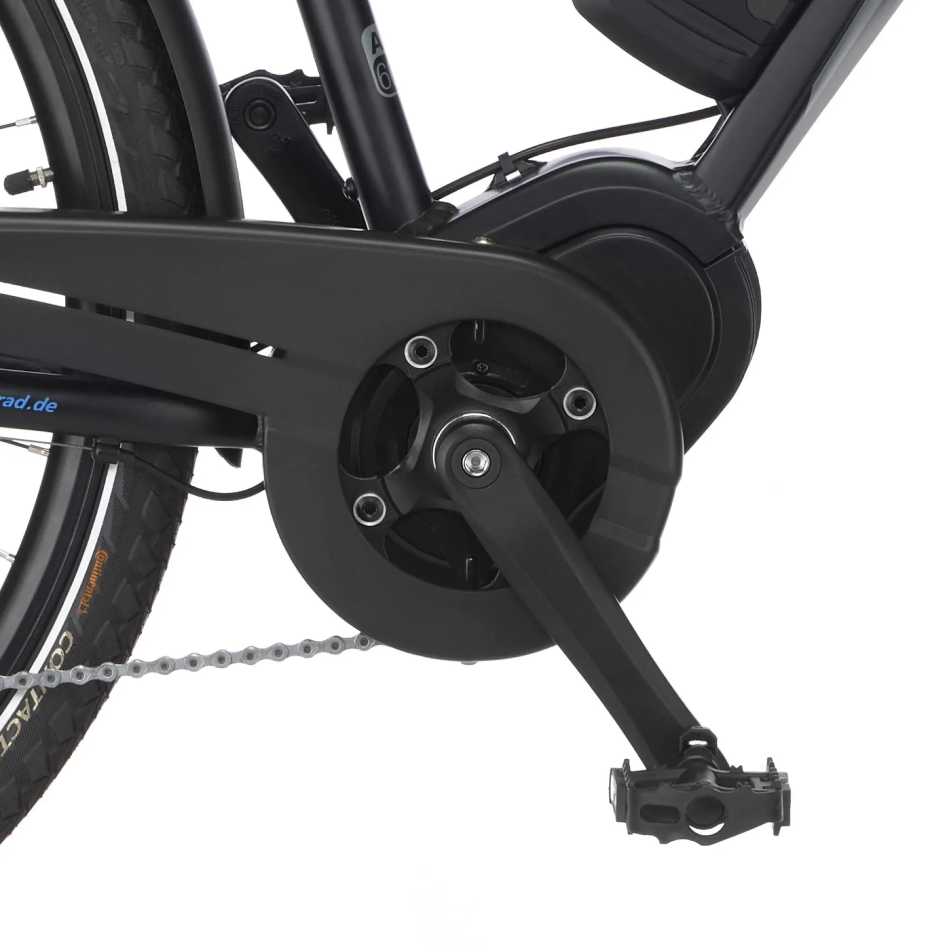 Damen E-Bike Trekking, 28 Zoll, Rahmengröße 49 cm, 10-Gang Kettenschaltung, schwarz matt, VIATOR ETD 1861 - 9