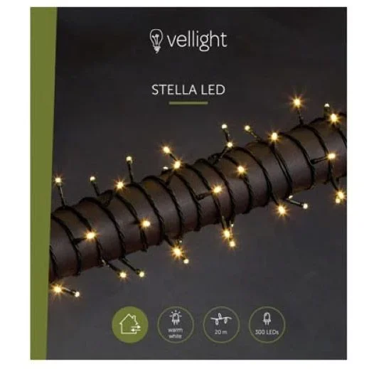 Vellight Weihnachtsbeleuchtung - 20m - 300 LEDs - Warmweiß - Innen und Außen - 2