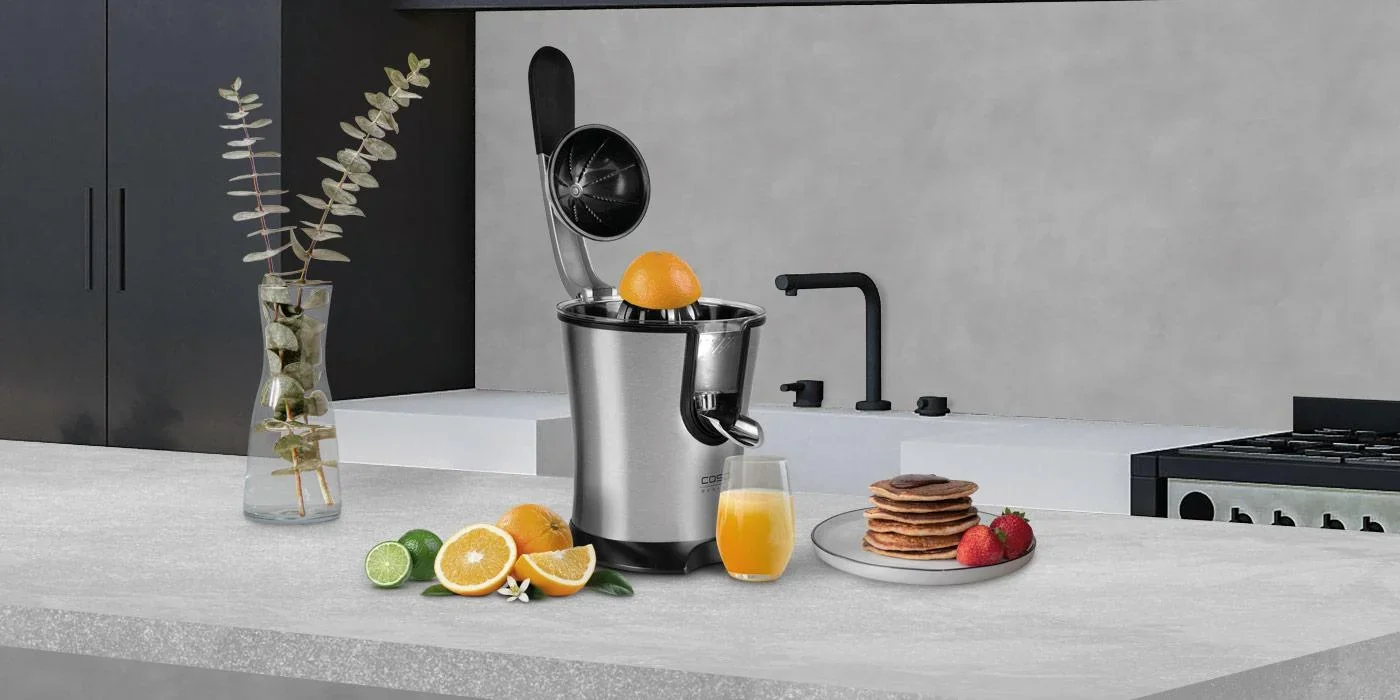 Design Zitruspresse "CP 200", Schwarz, Edelstahl, 160 Watt - 0