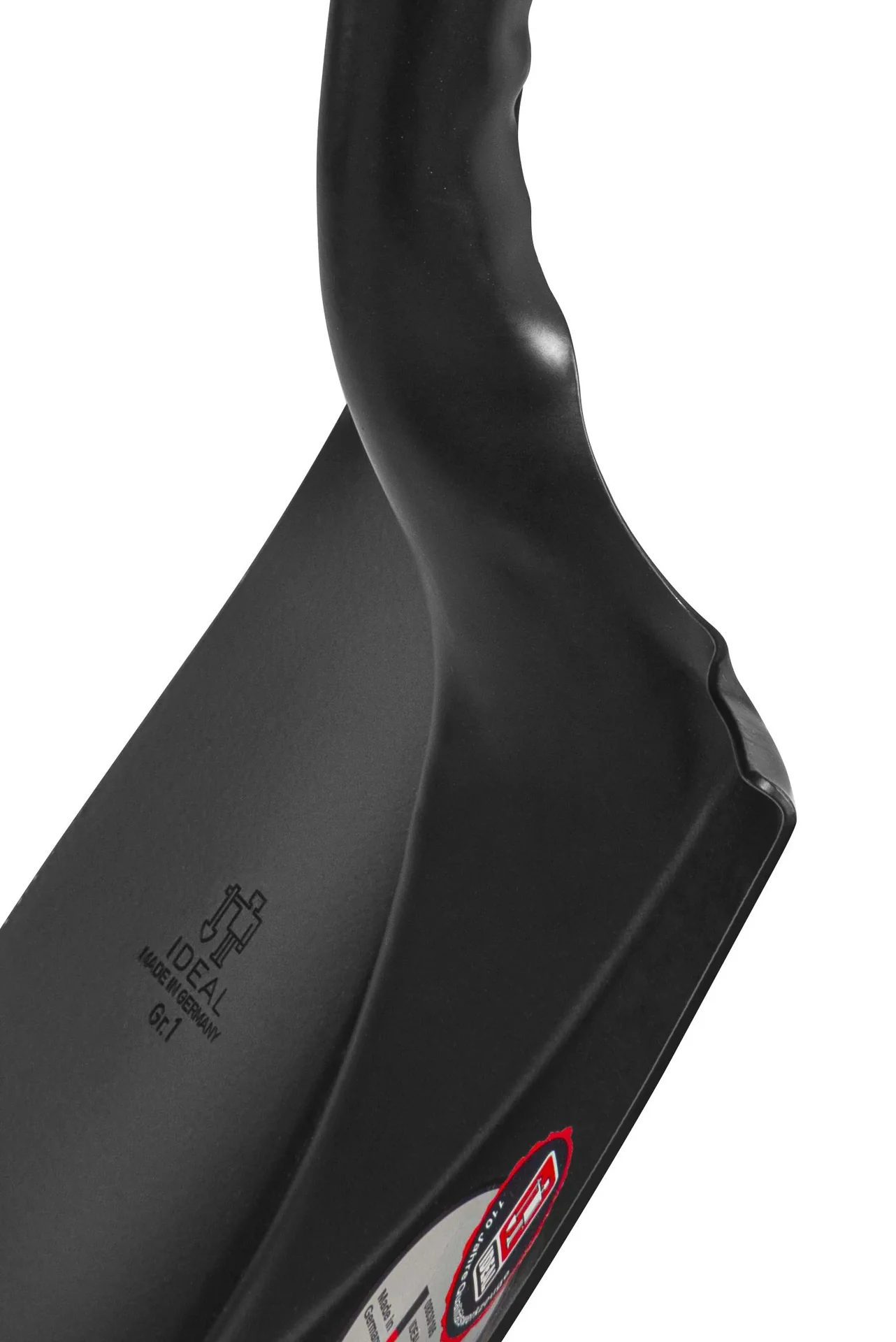 Spatenschaufel klein, Wellenschliff, Gr. 1, Trittschutz, gehärtet, schwarz pulverbeschichtet, Eschenstiel 120 cm - 2