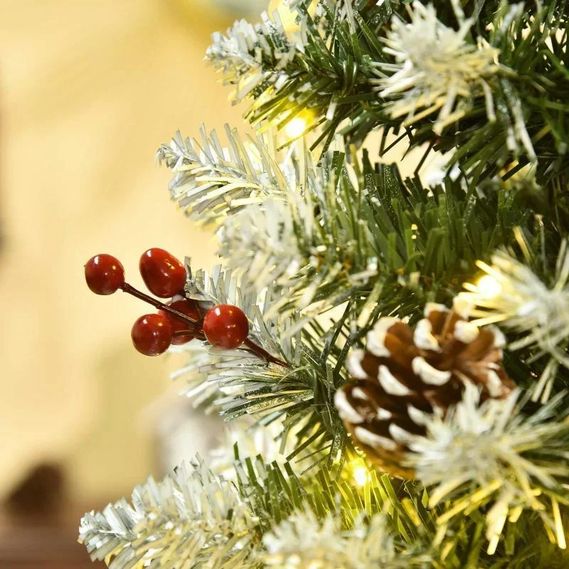 Weihnachtsbaum 1,8 m Christbaum Tannenbaum mit 34 roten Beere - 3